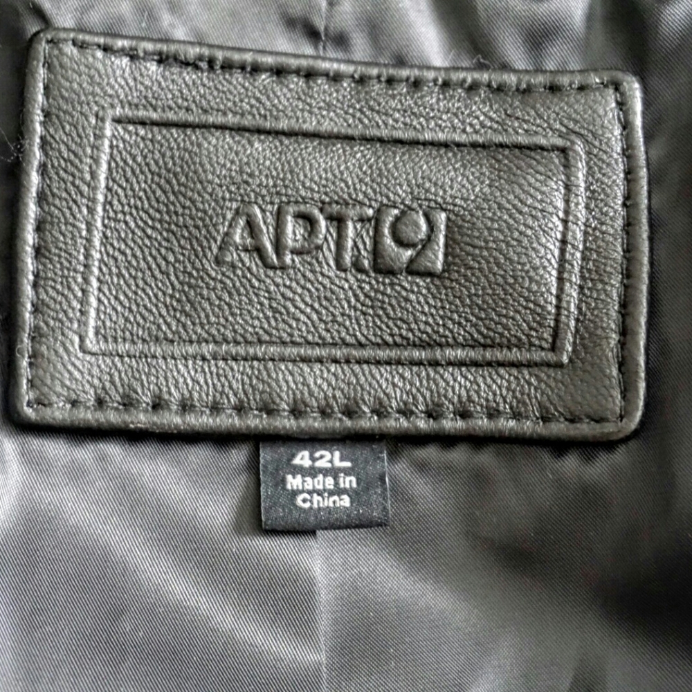 Apt. 9 men's 100% leather black jacket - Picture 5 of 6